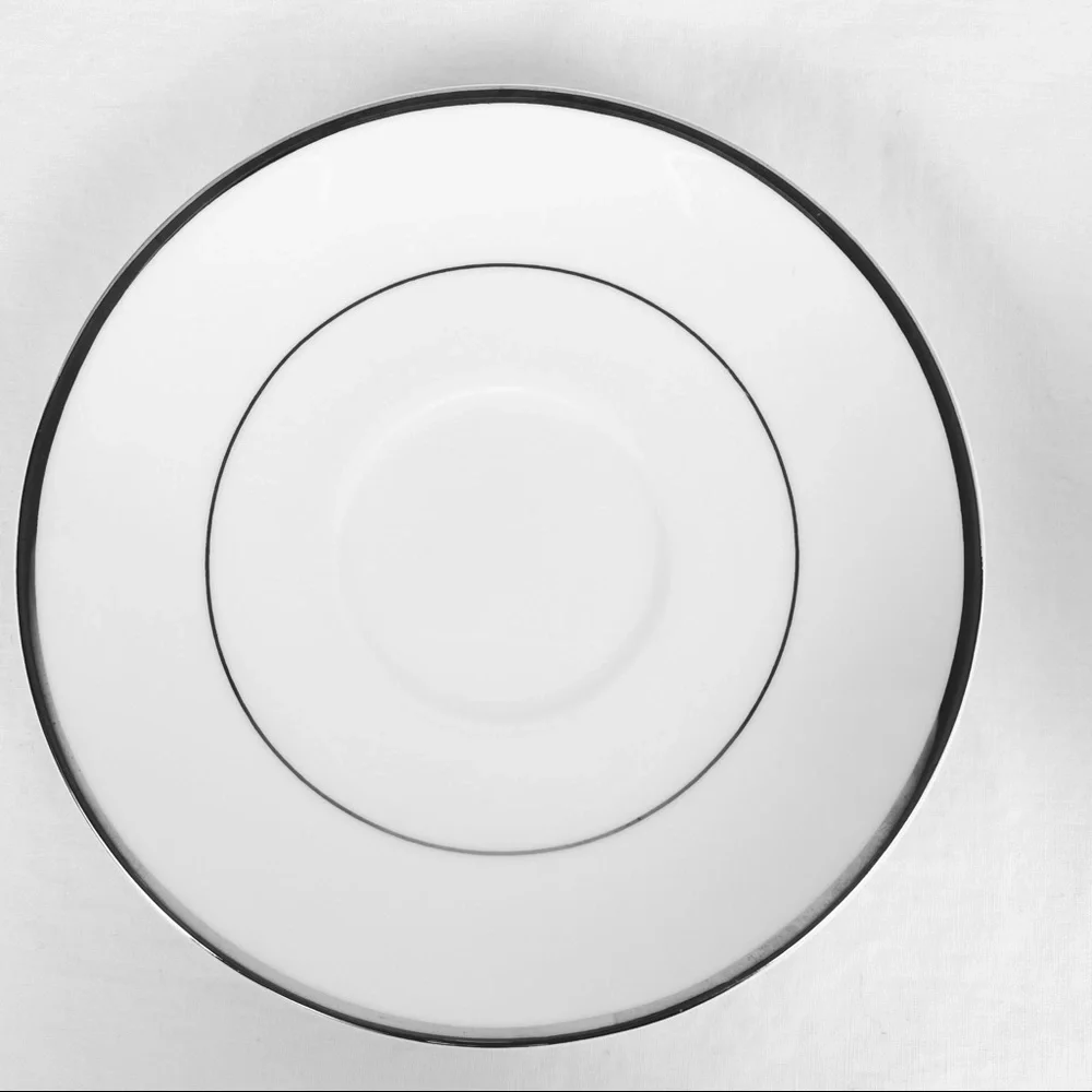 Mikasa Cameo Platinum Teacup & Saucer Fine China
